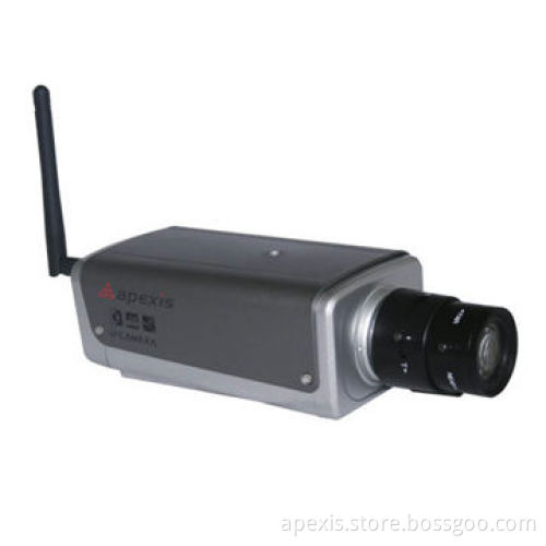 Wireless IP Box Camera with H.264 Video Compression and SD Card SlotNew